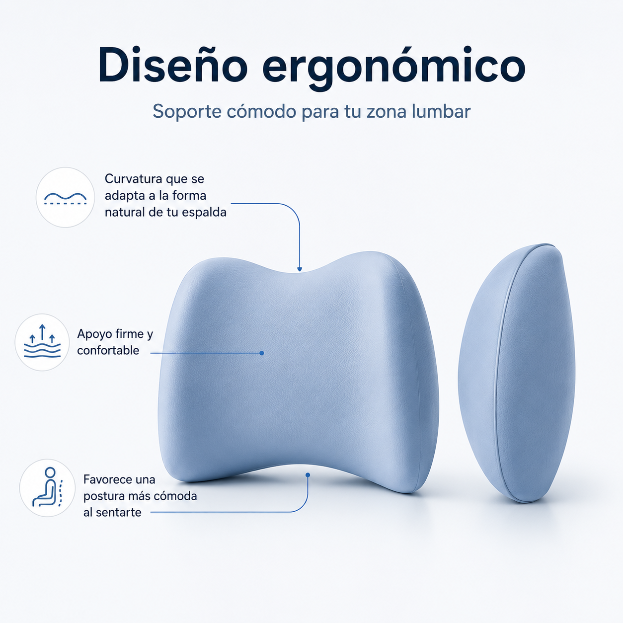 Cojín Lumbar Ergonómico Espaldex™