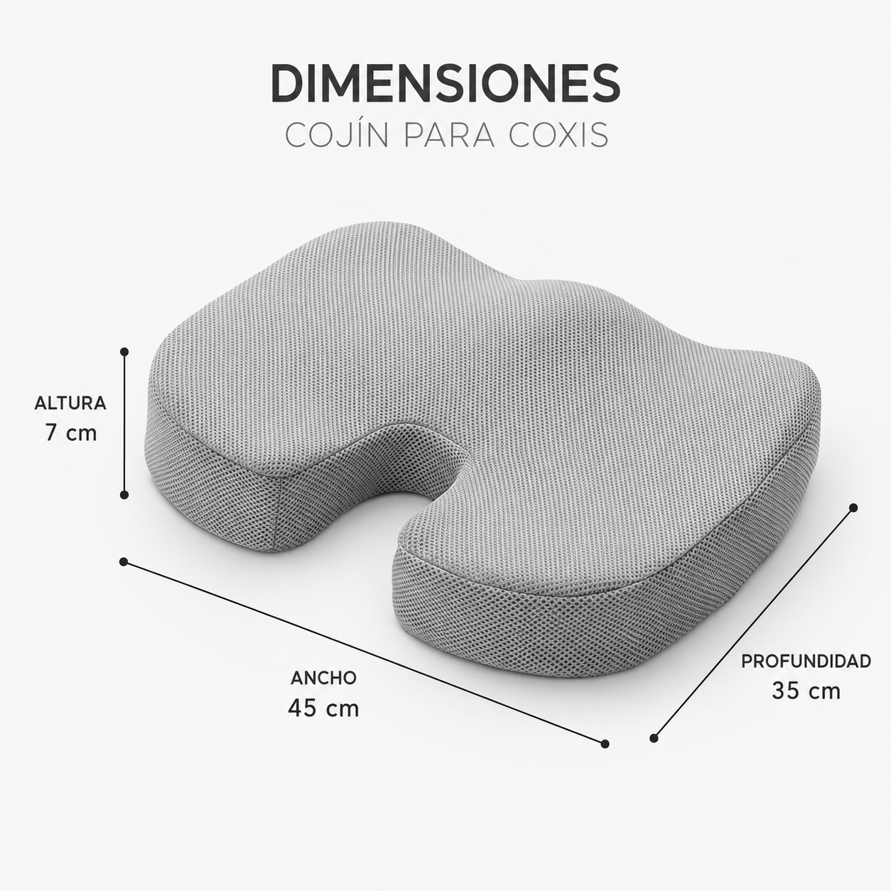 Cojín Ergonómico para Coxis Espaldex™