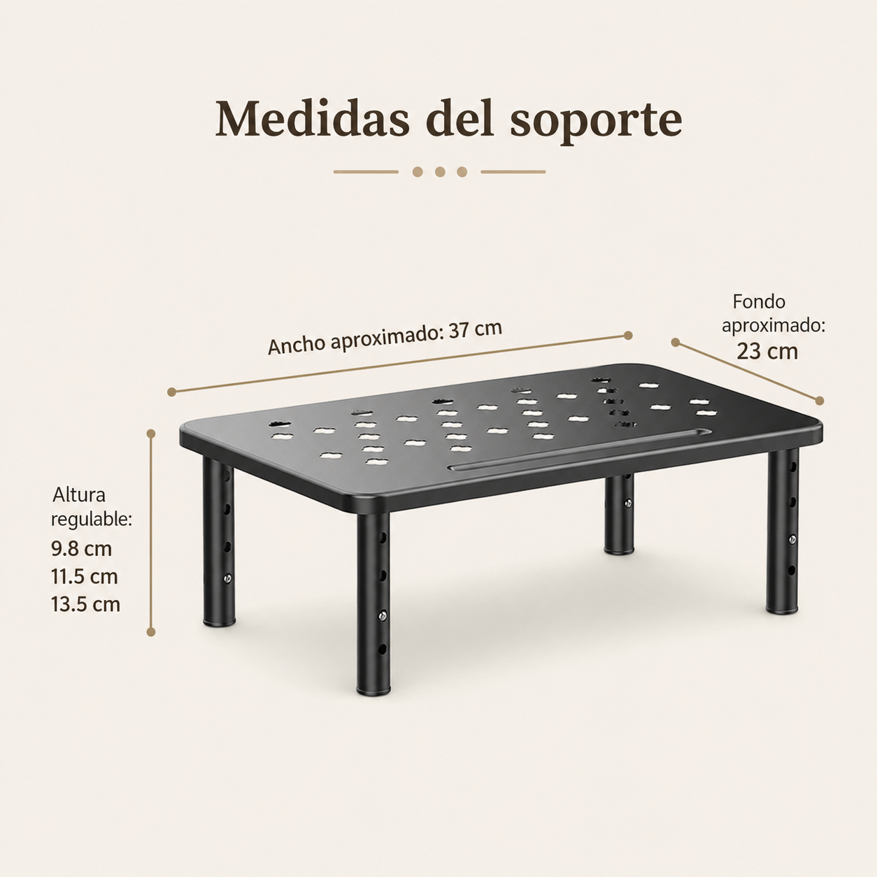 Elevador Ajustable para Monitor Espaldex™