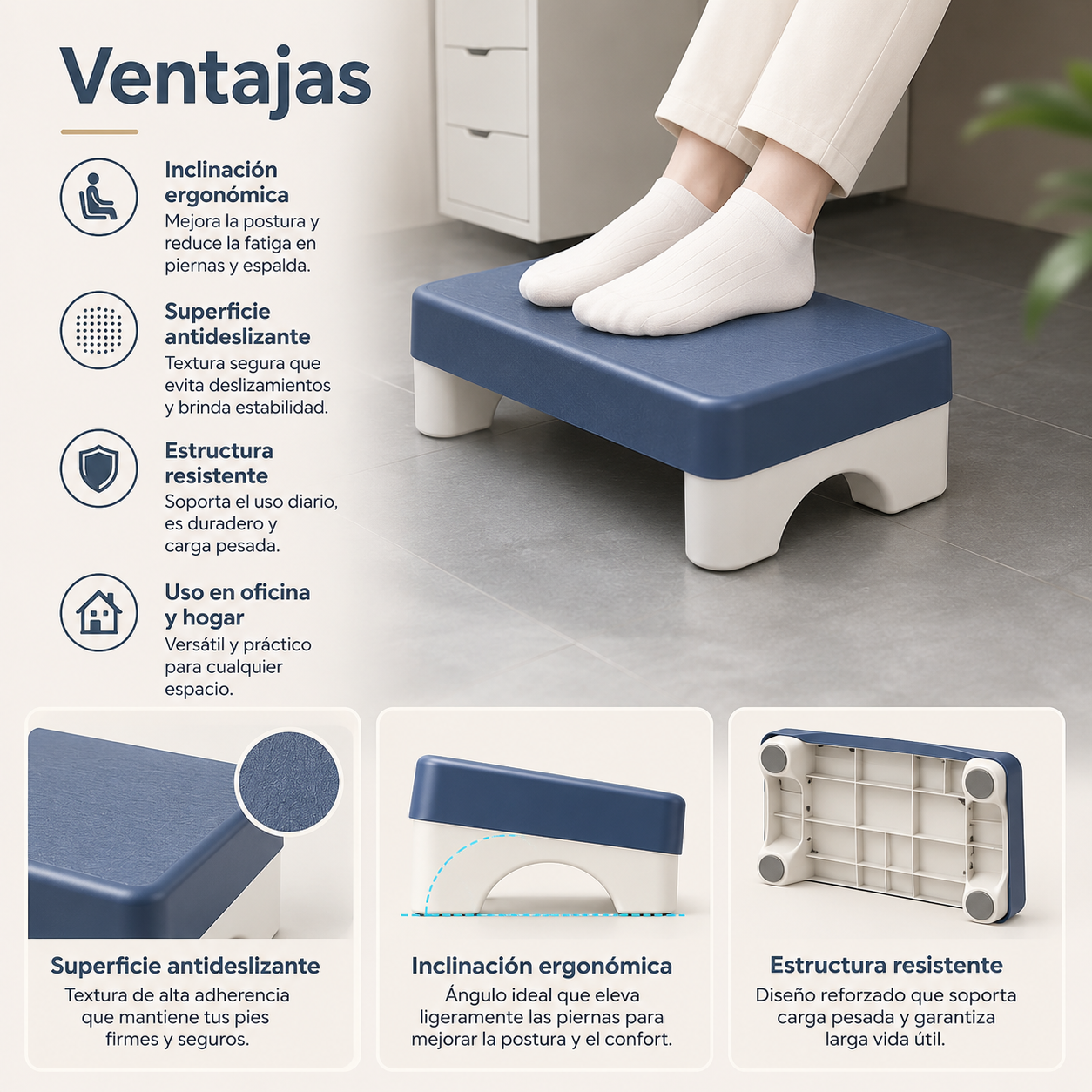 Reposapiés Ergonómico Espaldex™