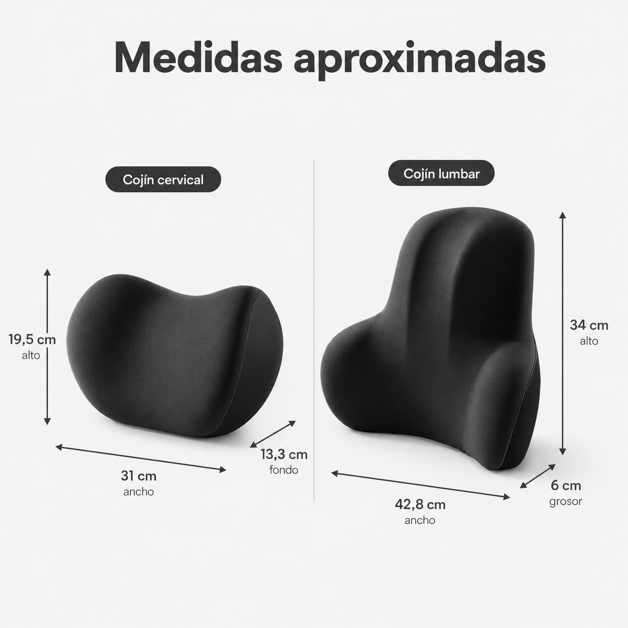 Cojín Cervical y Lumbar para Coche Espaldex™