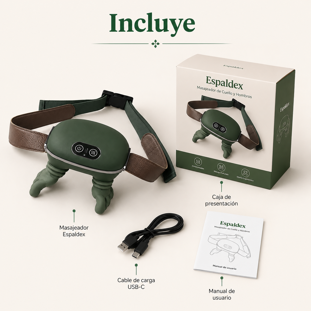 Masajeador Cervical de Amasamiento Espaldex™